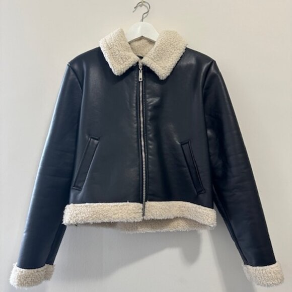 Trendyol Faux leather fleece jacket - Picture 1 of 3